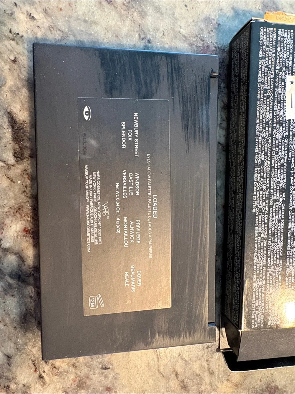 NARS Loaded Gold Mirror Compact Eyeshadow Palette